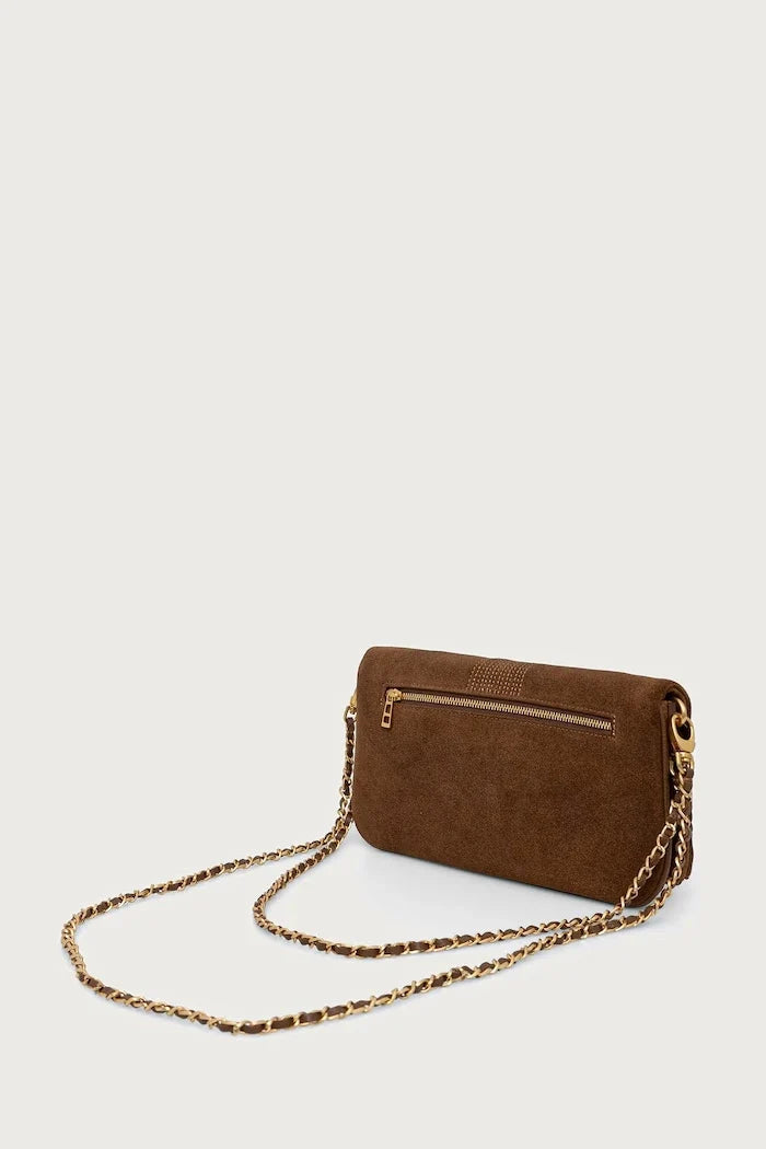 Kadın süet crossbody çanta