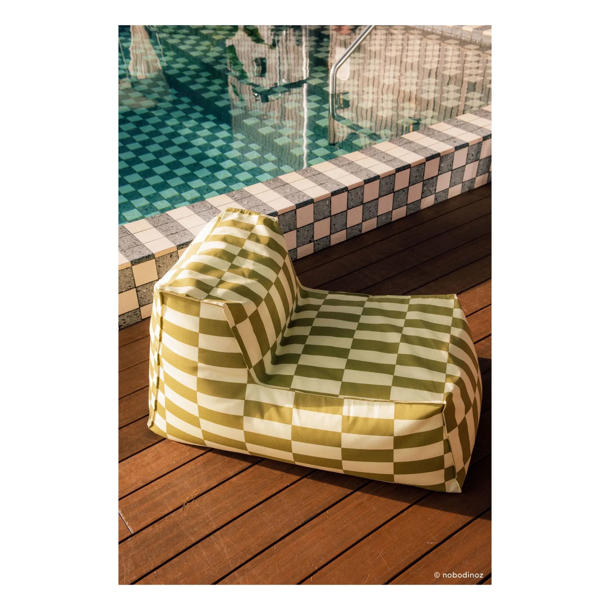 Nobodinoz - Matteo Tiles Outdoor-Langhocker | Grün