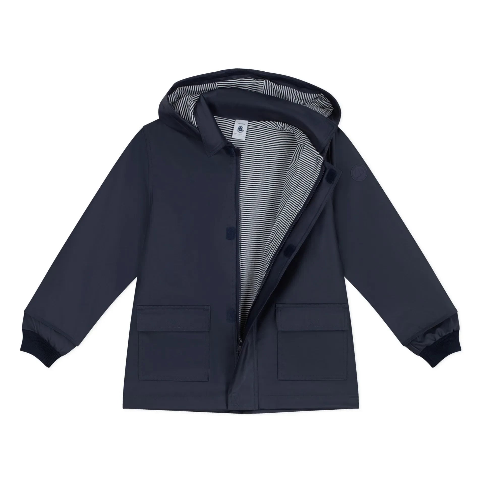 Petit Bateau - Ciré Iconique Recycelter Ölzeugstoff | Marineblau