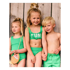 Beachlife - Uni Strukturierte Badeshorts | Grün