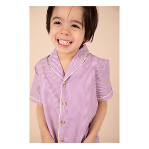 Loir - Gestreiftes Paco-Hemd | Lila