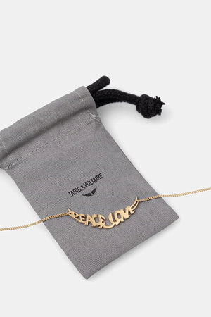 Zadig&Voltaire kadın pirinç PEACE kolye