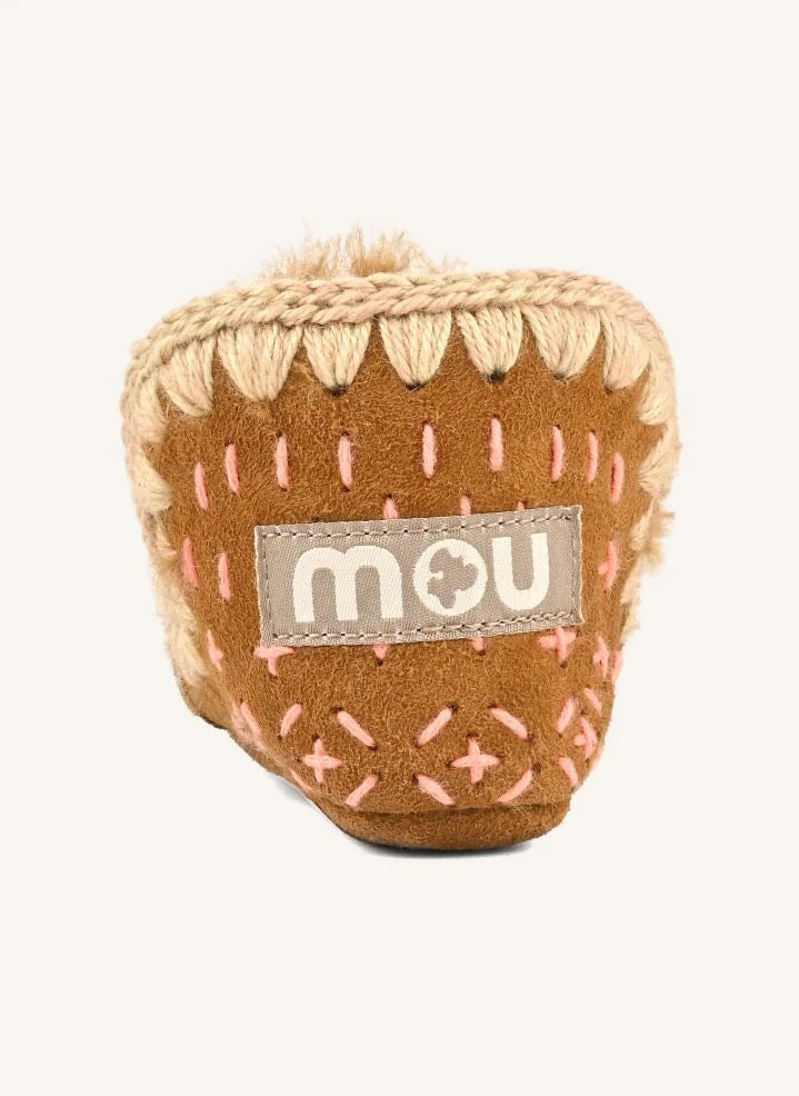 Mou - Eskimo Sashiko Stiefeletten | Cognac