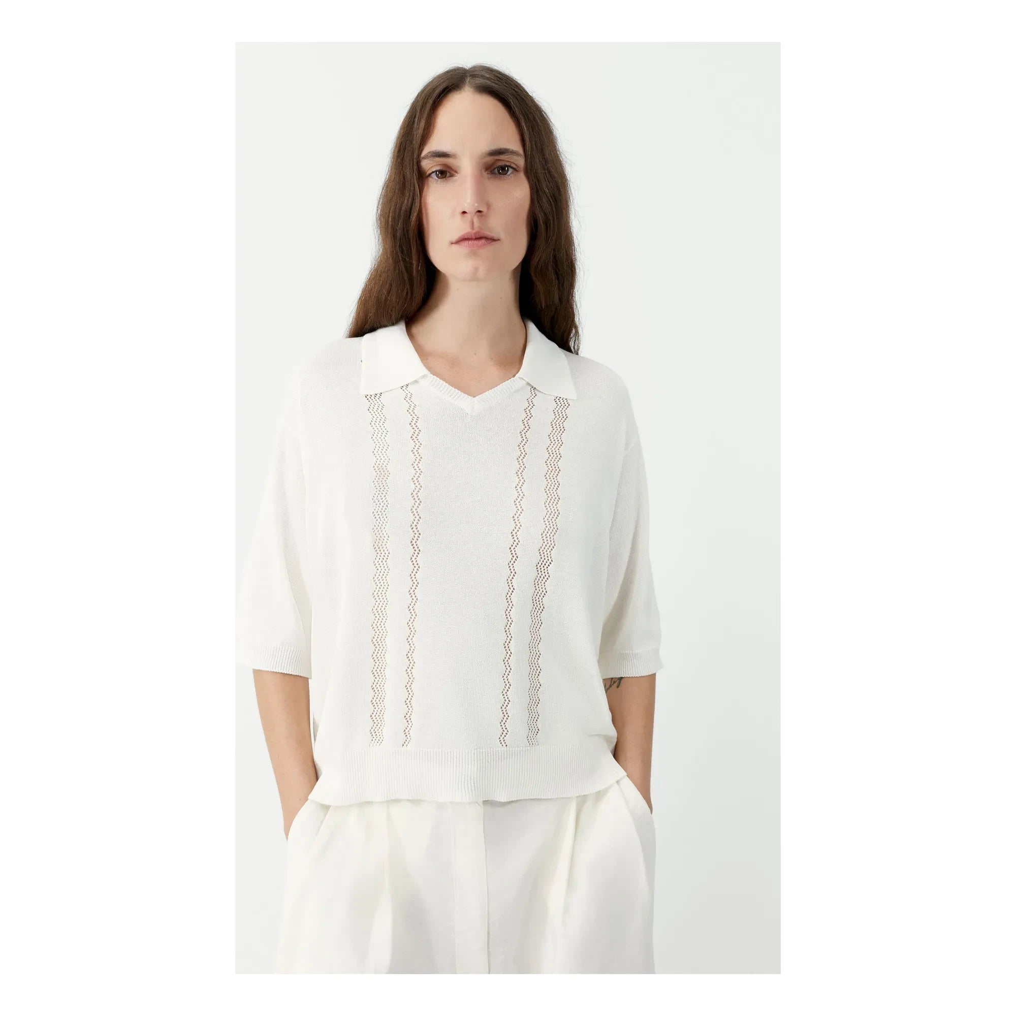 Cordera - Knit Polo | Weiß
