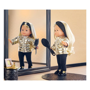 Corolle - Nähset für Jacke und Accessoires für 36 cm Babypuppe | Gold