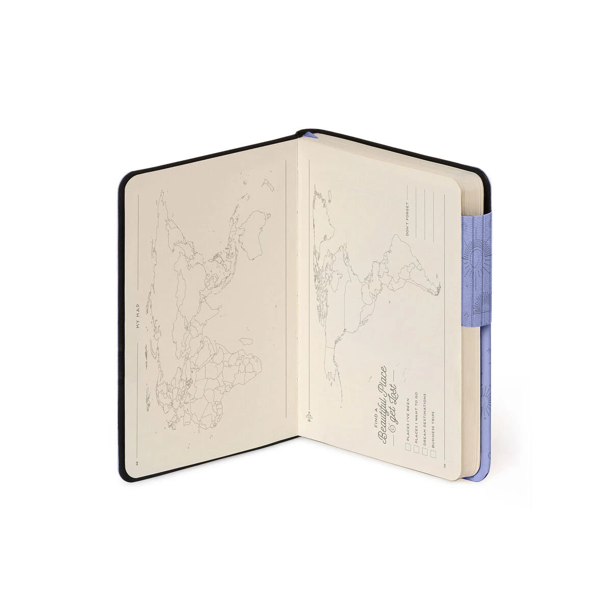 Legami - Notizbuch mit Blanko-Seiten und monochromem Softcover - Cosmic Lilac - Mein Notizbuch