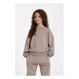 Smallable Kid - Maia Sweatshirt aus Bio-Baumwolle | Graues Taupe
