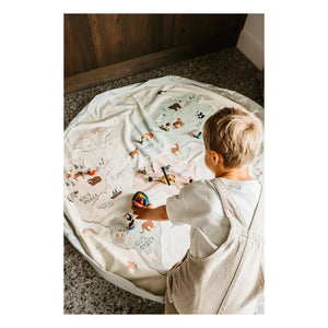Play and Go - Noomad Spielzeugaufbewahrungstasche / Spielmatte - Weltkarte