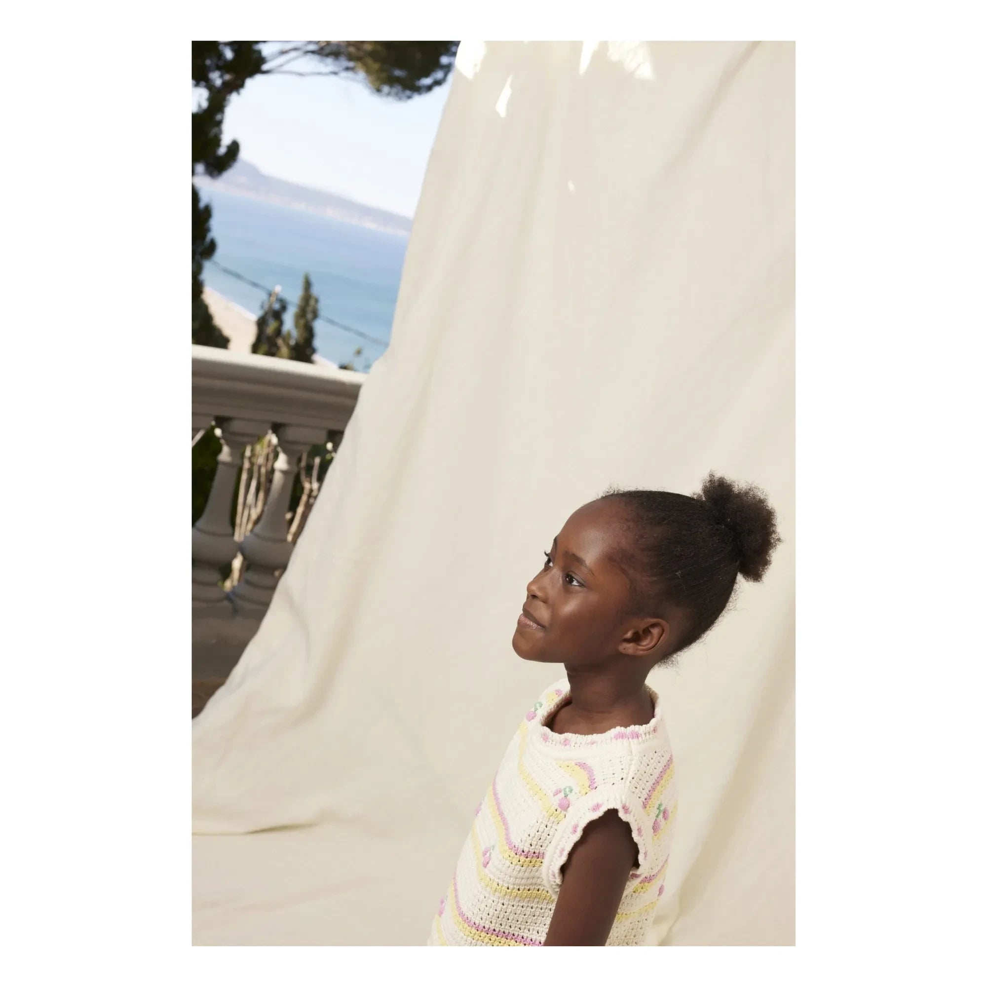 Bebe Organic - Top Häkel Paloma Kirschen Bio-Baumwolle | Ecru