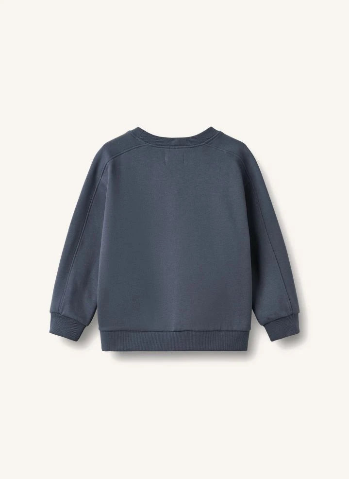Wheat - Franc Parasite Organik Pamuklu Sweatshirt | Gri mavi