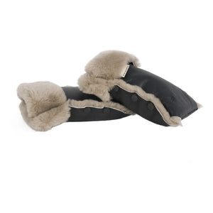 BINIBAMBA - Lammfell-Kinderwagenhandschuhe | Toast