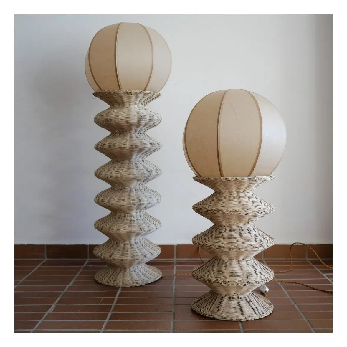 Honoré - Bilba Rattan-Tischlampe | Natur