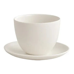 Kinto - Pebble Porzellan Tasse und Untertasse | Weiß