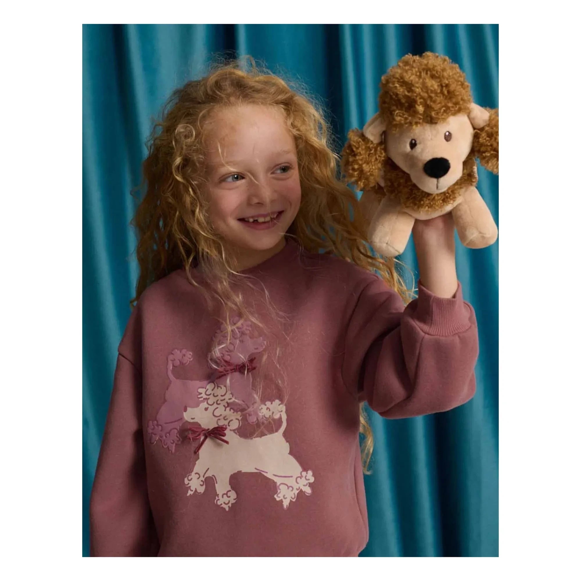 Gingersnaps - Ethel Köpek Sweatshirt | Toz Pembe