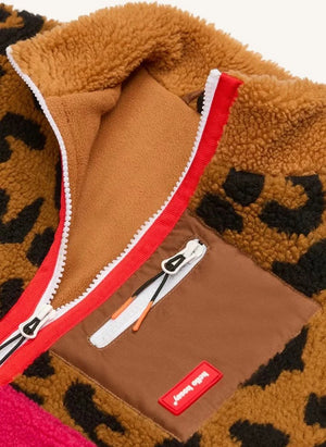 Hallo Hossy - Leoparden-Fleecejacke | Braun