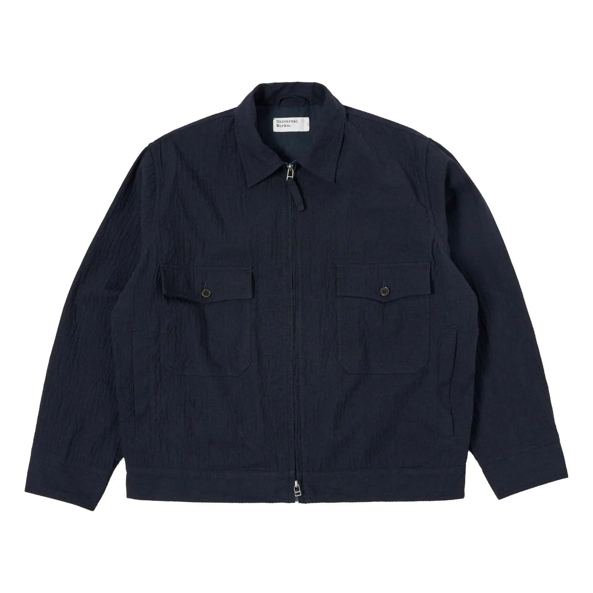 Universal Works - E130 Ospina Jacke aus recycelter Baumwolle | Navy