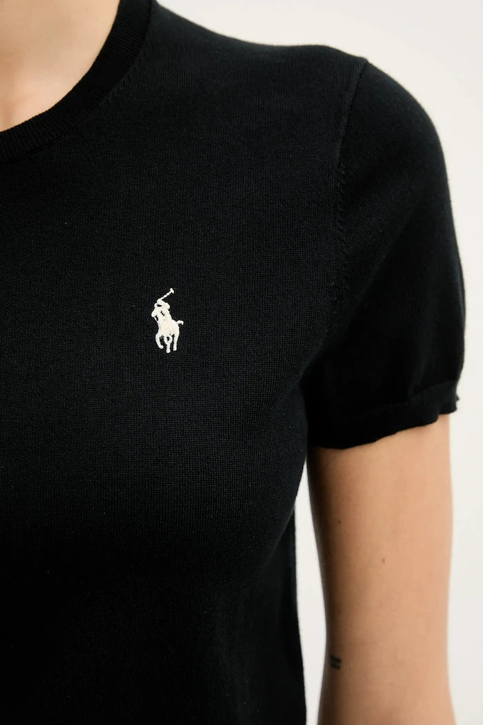 Polo Ralph Lauren Kadın Kısa Kollu Pamuklu Kazak
