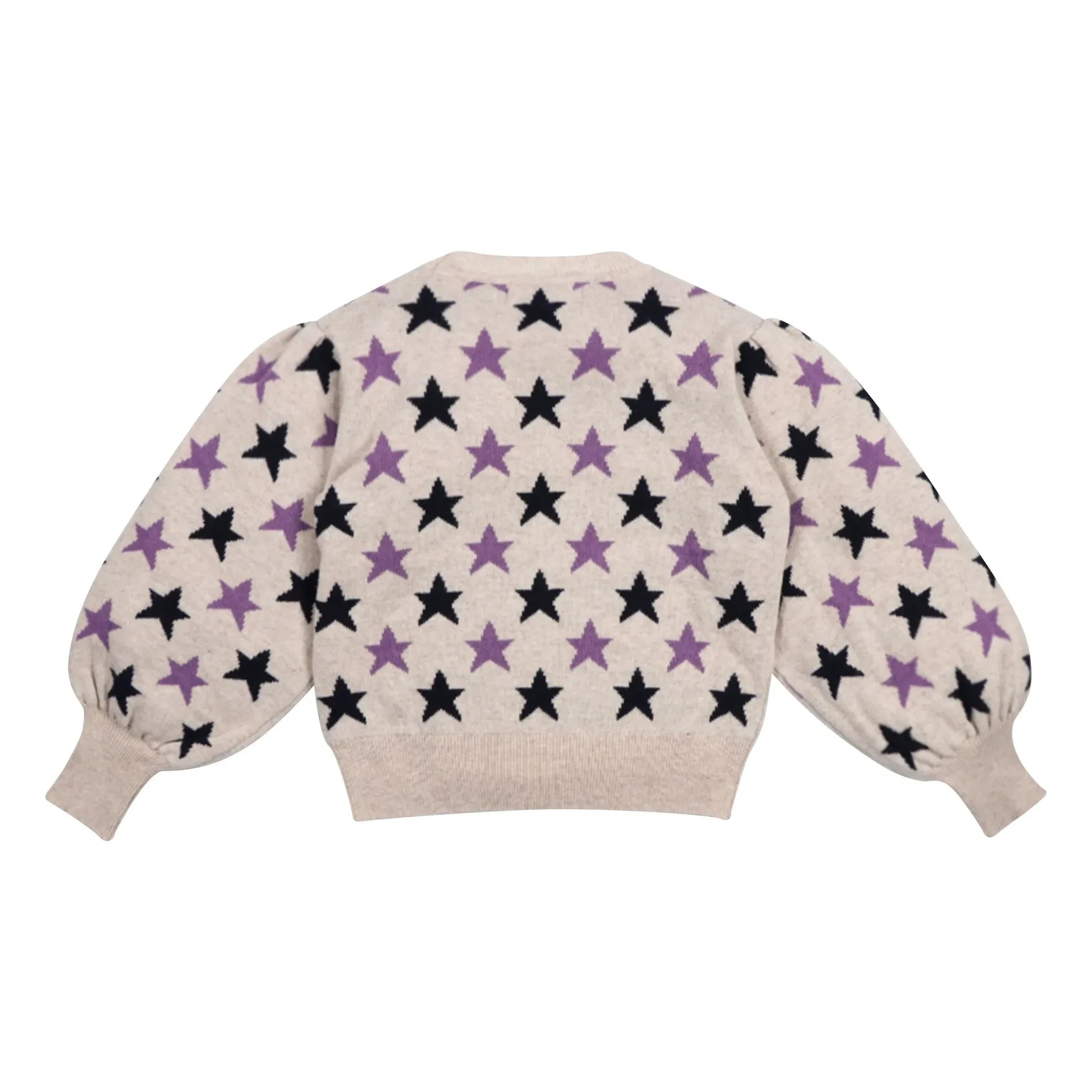 the new society - Ximena Etoiles Pullover aus Wolle und recycelten Fasern | Beige