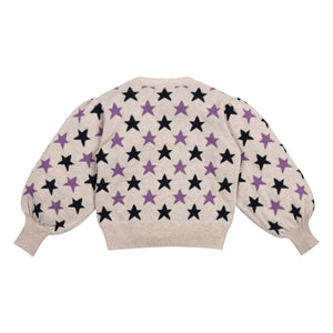 the new society - Ximena Etoiles Pullover aus Wolle und recycelten Fasern | Beige