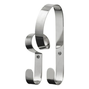 Broste Copenhagen - Ribbon Doppel-Wandhaken | Silber