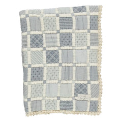 Bebe Organic - Mai Bio-Baumwoll-Patchworkdecke | Blau
