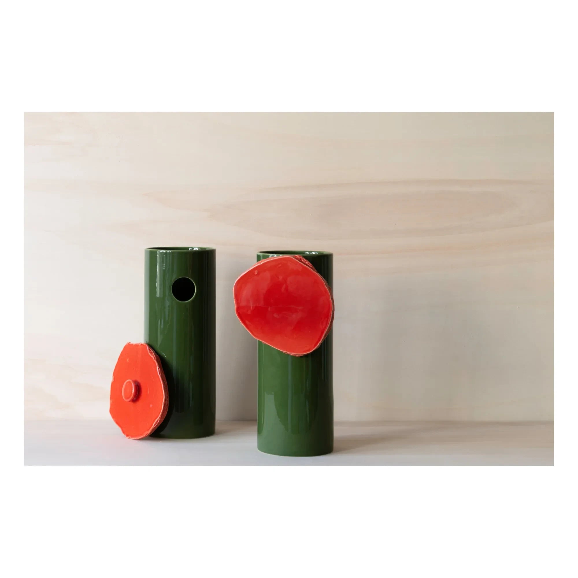 Vitra - Découpage Disc Vase - Ronan & Erwan Bouroullec | Dunkelgrün