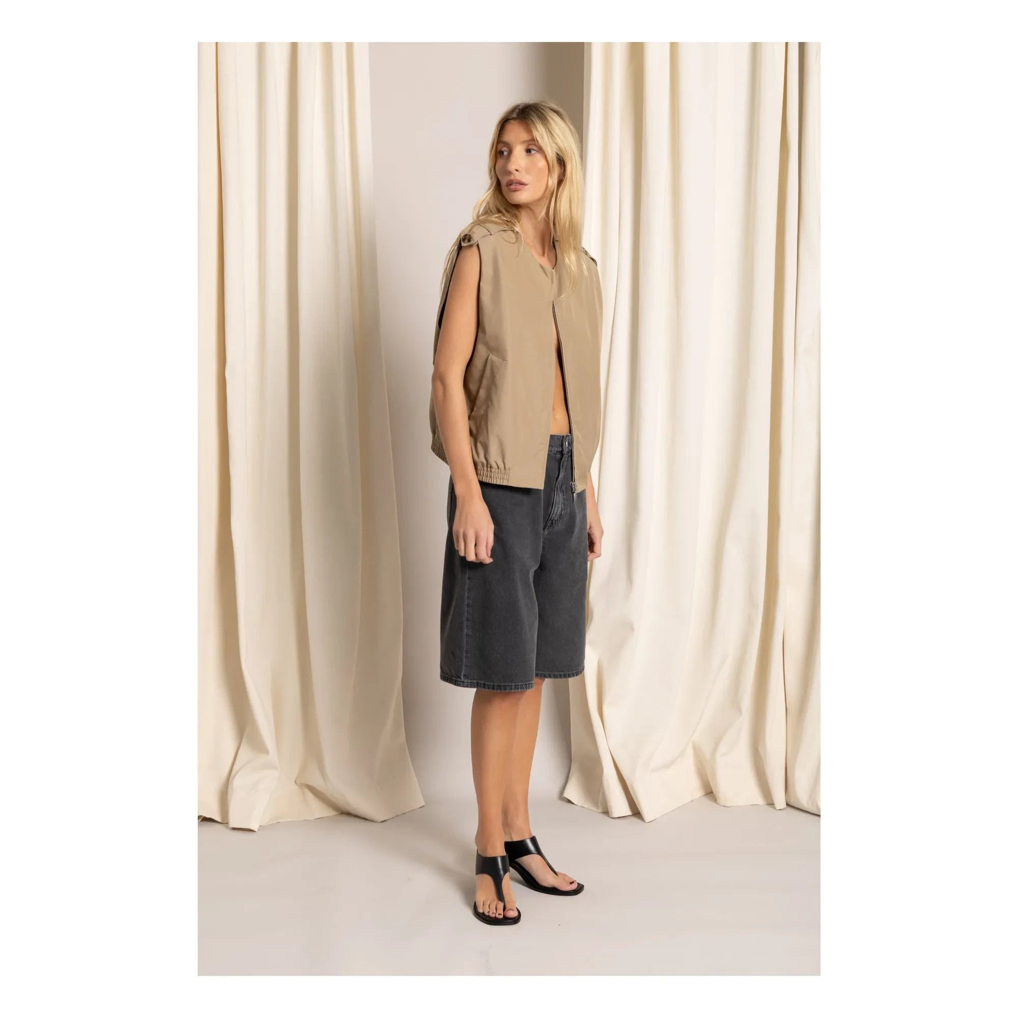 Smallable Woman - Savannah Ärmellose Jacke | Beige