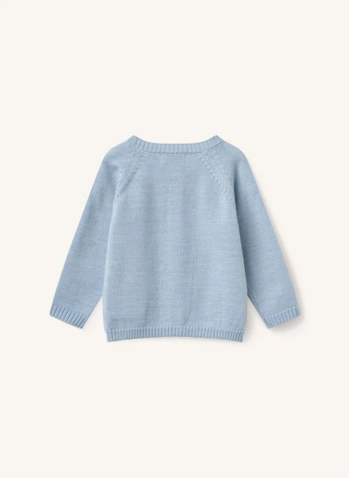 Copenhagen Colors - Merino Yün Hırka ve Tayt Seti | Açık Mavi