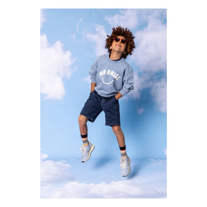 Hundred Pieces - Ryde Bio-Baumwoll-Sweatshirt | Graublau