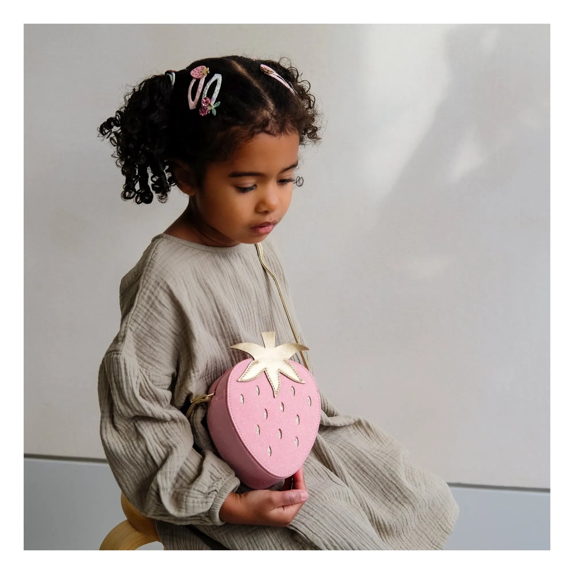Mimi & Lula - 4er Set Sommerliche Obstspangen | Rosa