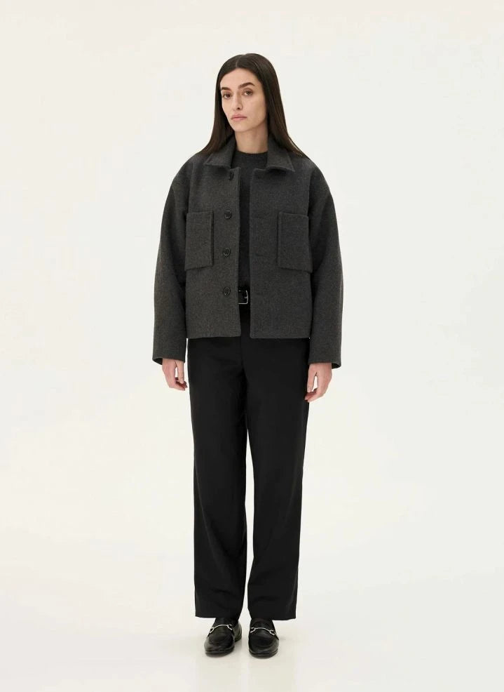 Noyoco - Holar Wolljacke | Kohlegrau