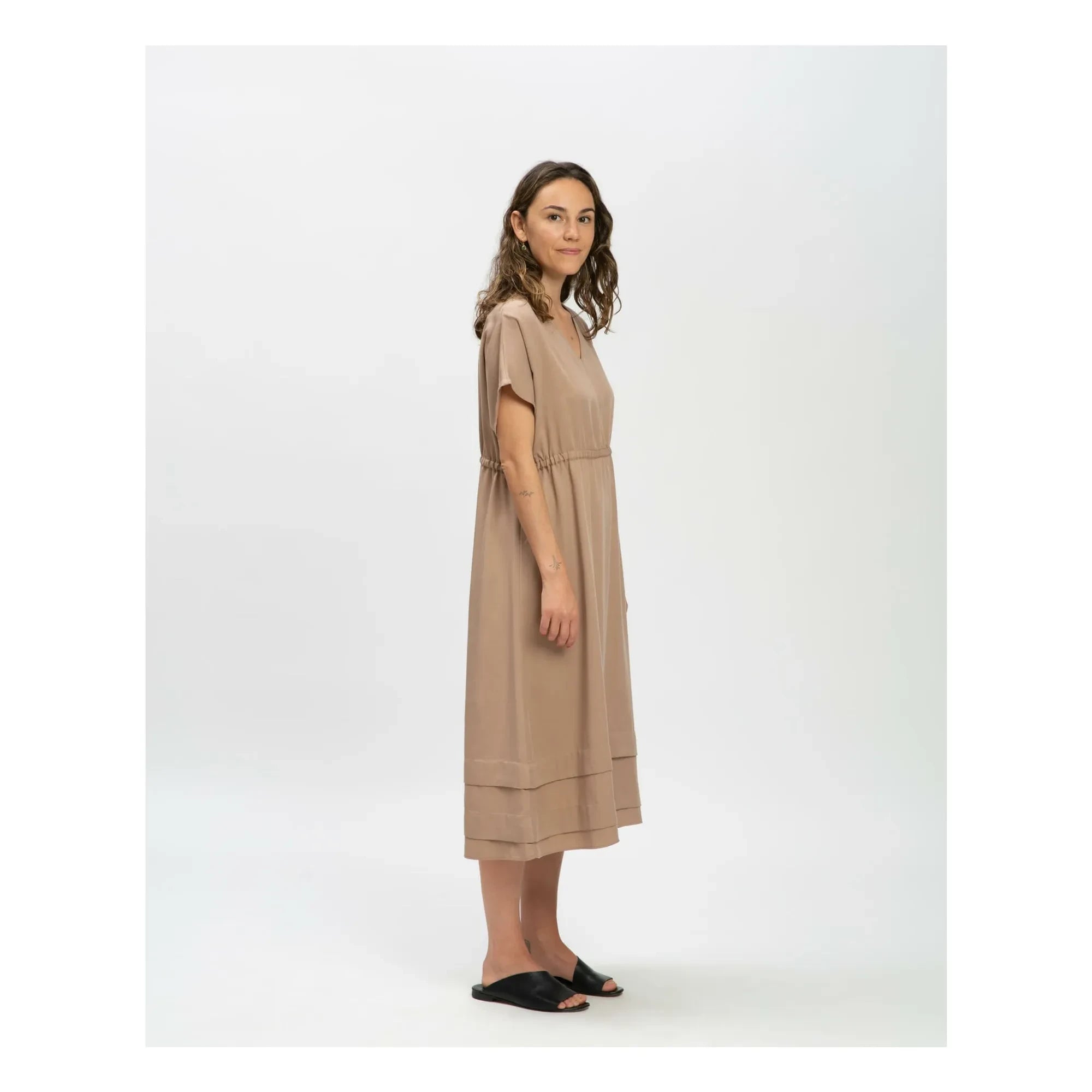 Matona – Tencel-Kleid | Hellbraun
