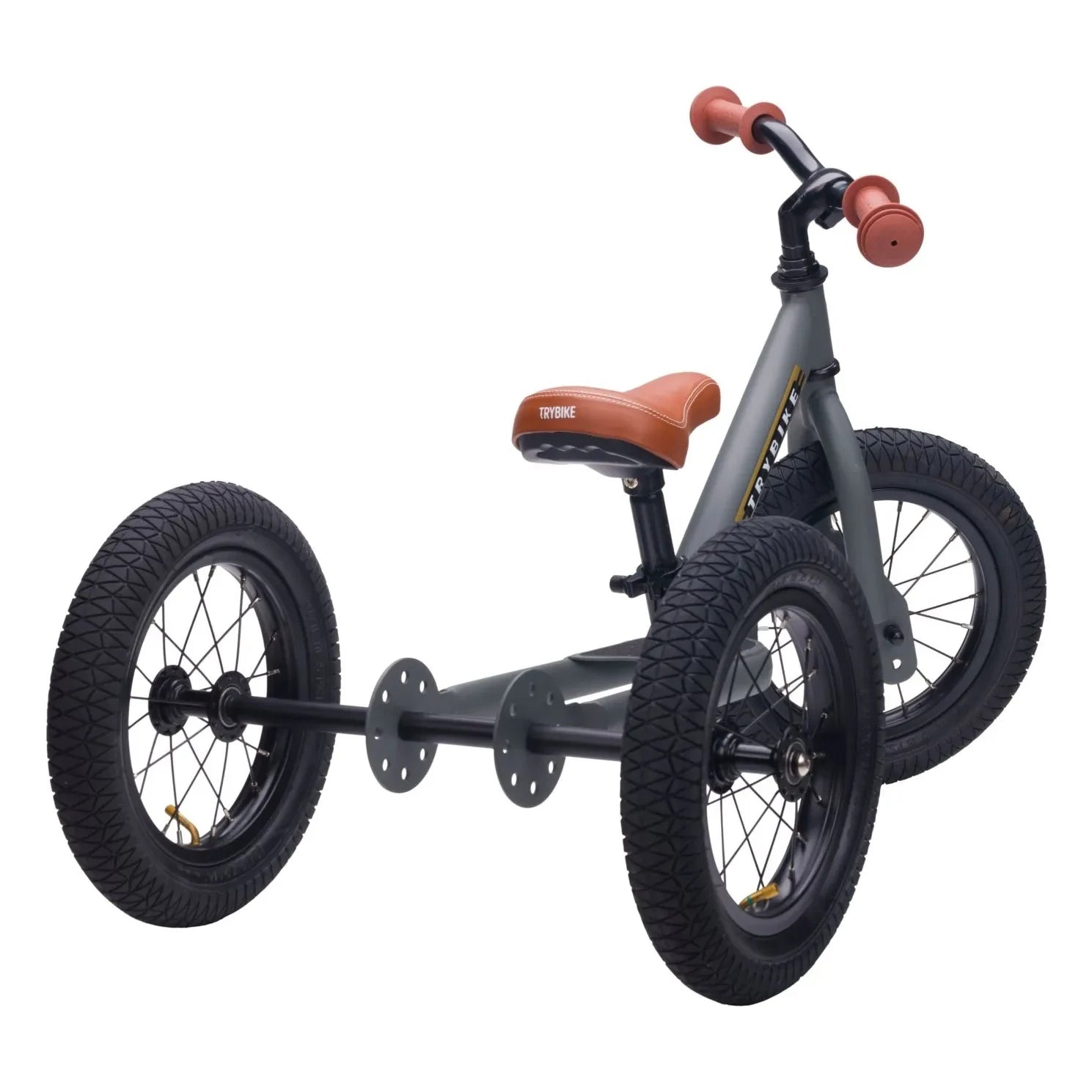 Trybike - Laufrad - Dreirad | Kohlegrau