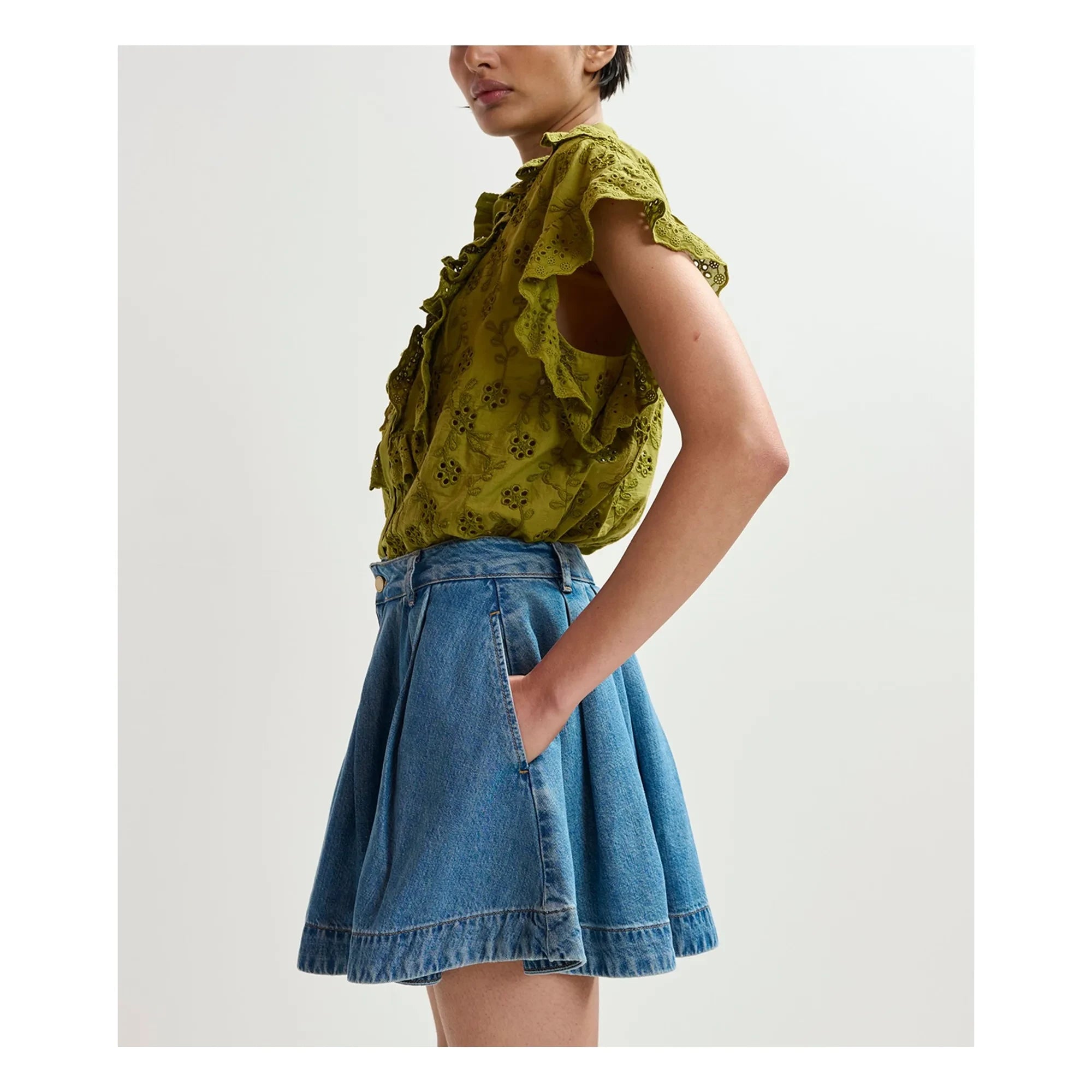Essentiel Antwerp - Joss Bio-Baumwoll-Shorts | Blau