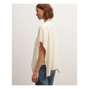Bompard - Kaschmir-Poncho mit U-Boot-Ausschnitt | Natur