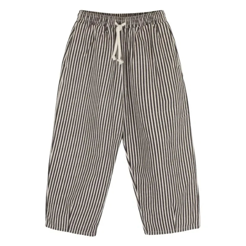 Jenest - Çizgili Pantolon | Bordo