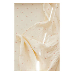 Soft Spot - Bio-Baumwoll-Spannbettlaken mit Rippstruktur | Ecru