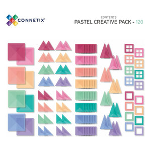 Connetix - Kreatives Set - 120 Teile | Pastell