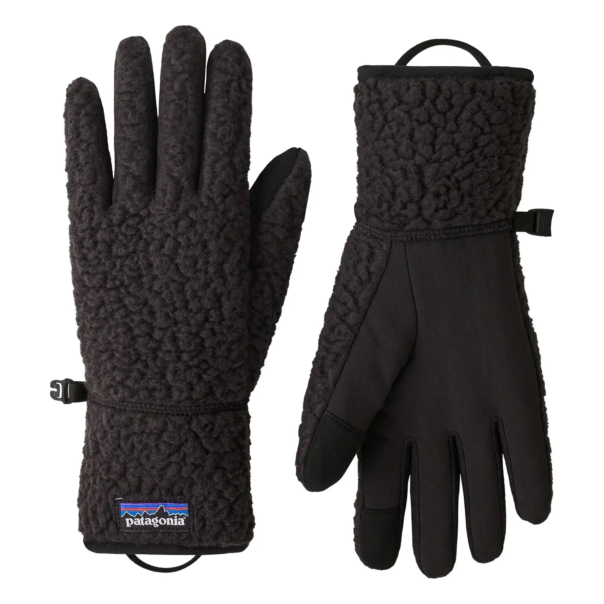 Patagonia – Retro Pile Handschuhe aus recycelten Fasern | Schwarz
