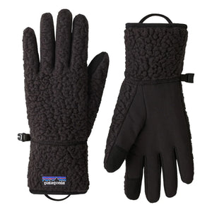 Patagonia – Retro Pile Handschuhe aus recycelten Fasern | Schwarz