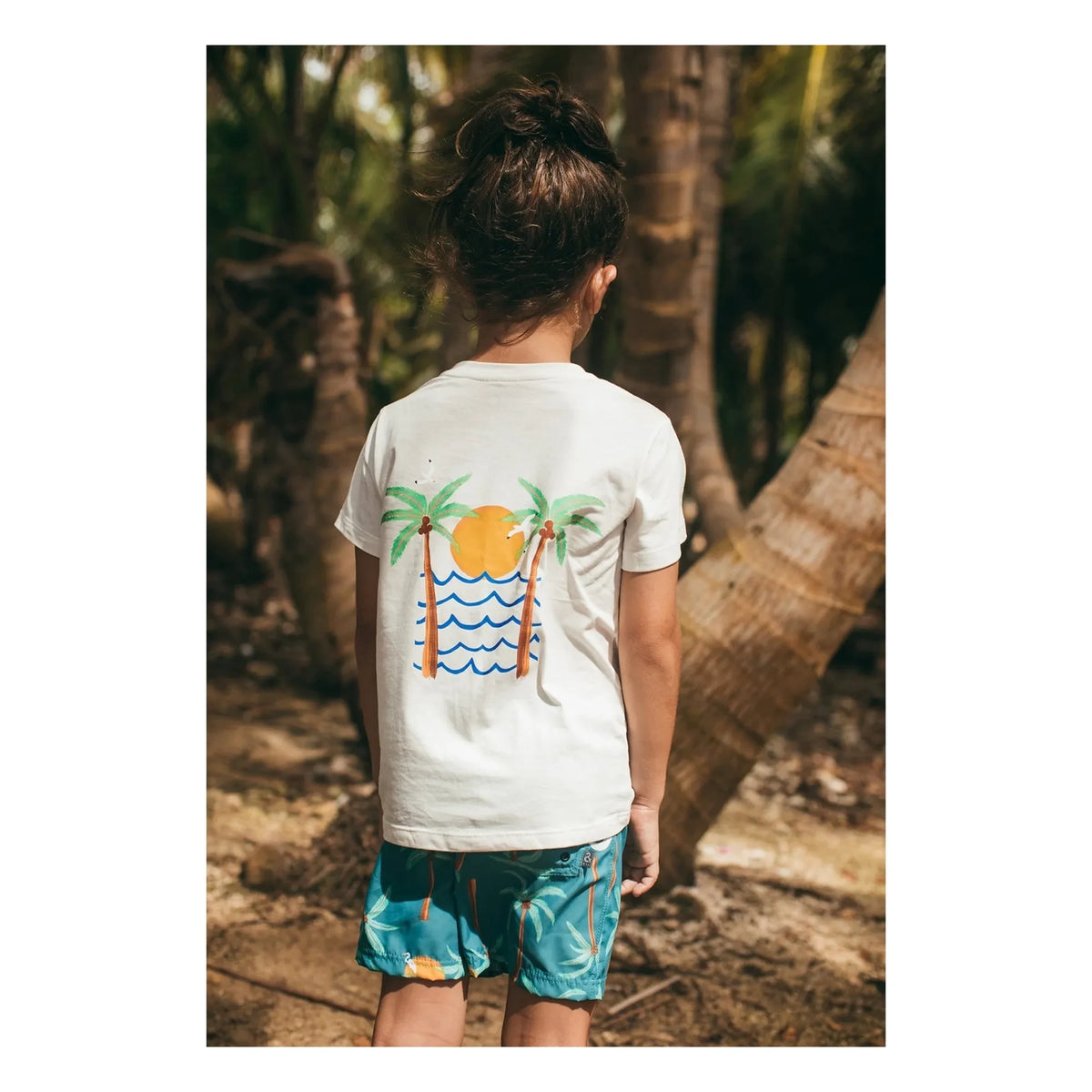 Pepita & Me - Isla Bonita Bedrucktes T-Shirt | Weiß