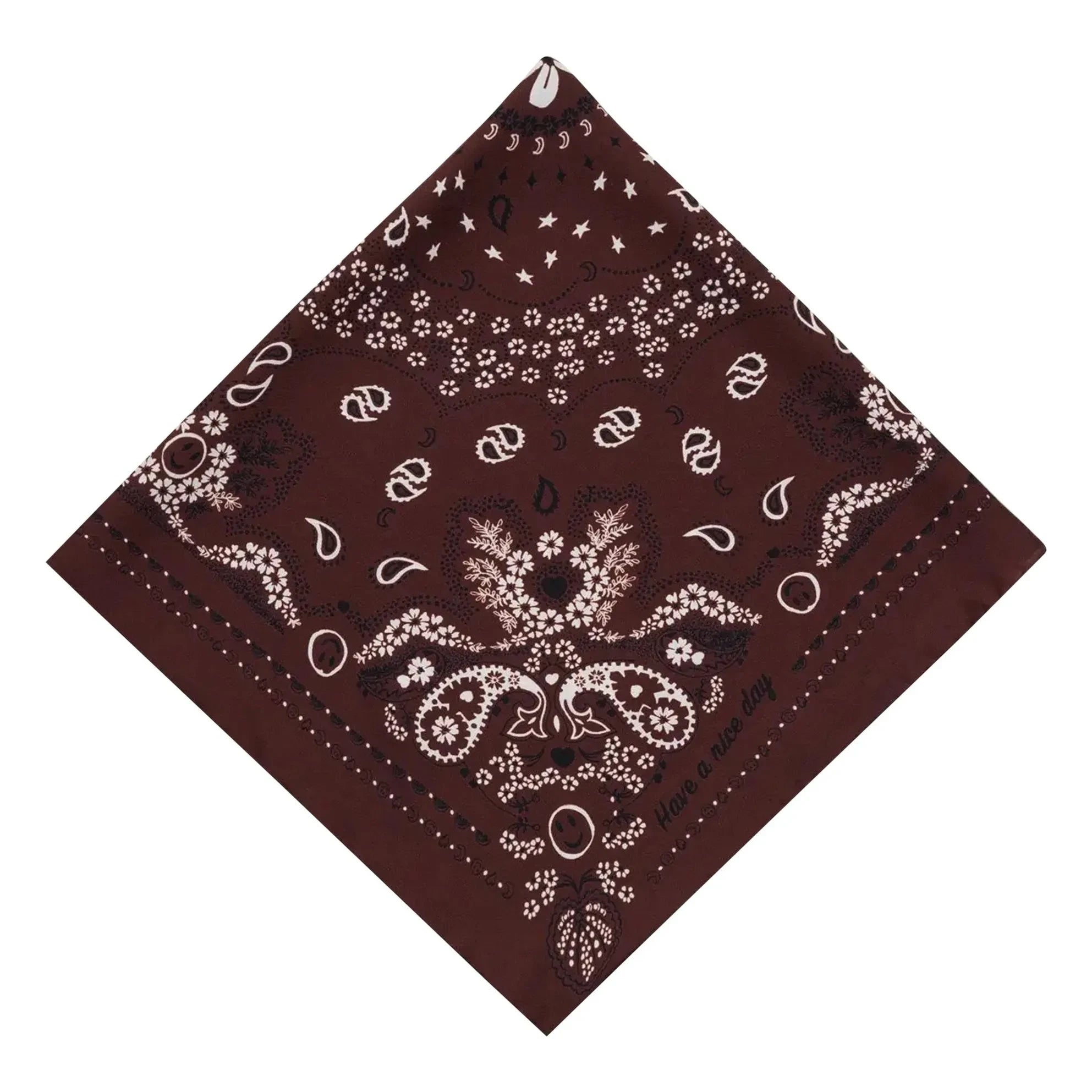 Call it by your name – Kleines Seiden-Bandana | Braun