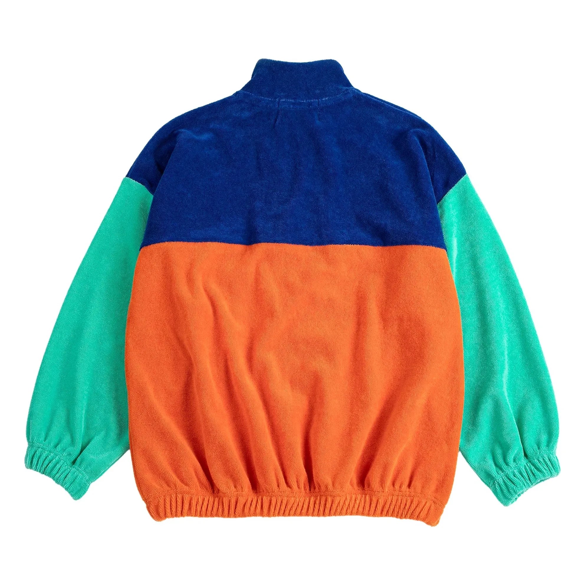 Bobo Choses - Sweatshirt aus Bio-Baumwollfrottee mit Farbblöcken | Orange