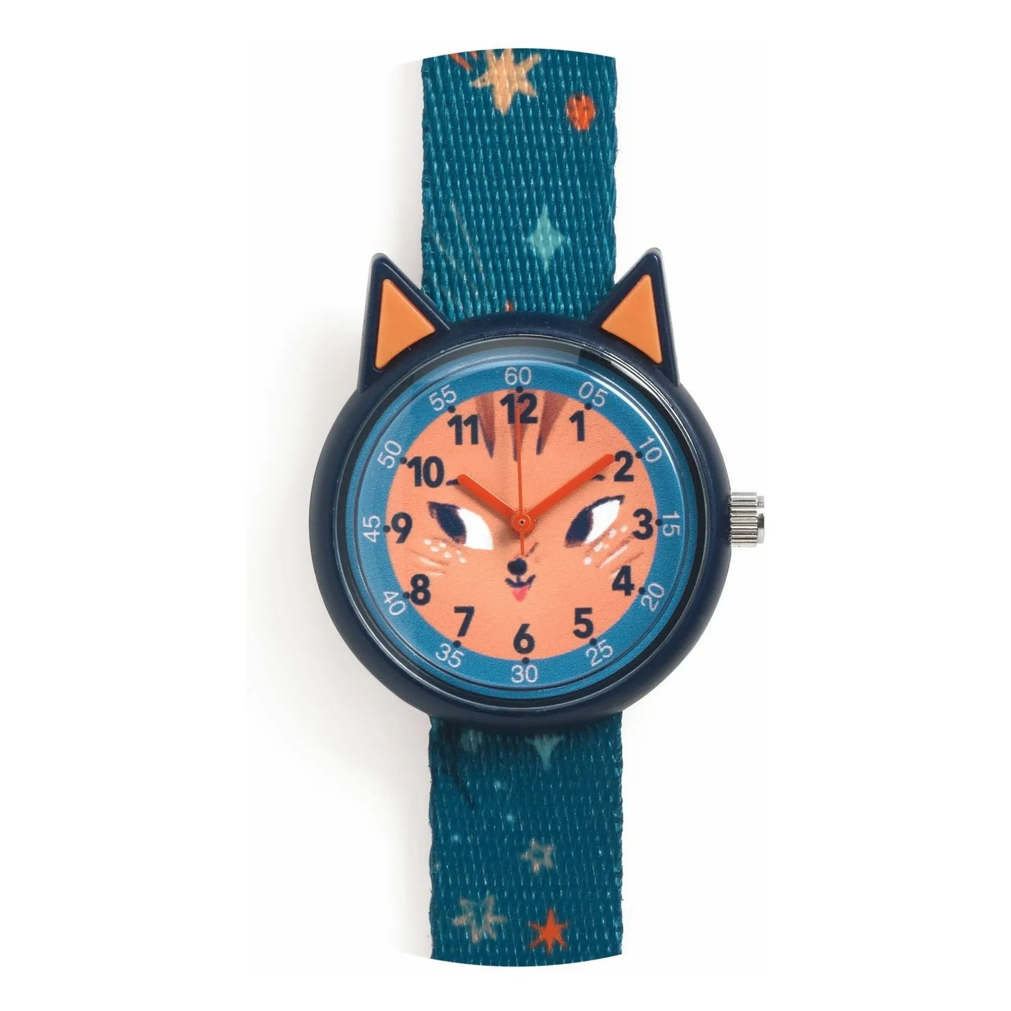Djeco - TICLOCK - Eichhörnchen-Uhr | Dunkelblau