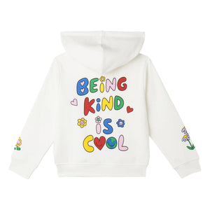 Stella McCartney Kids - Geblümtes Kapuzen-Sweatshirt | Elfenbein