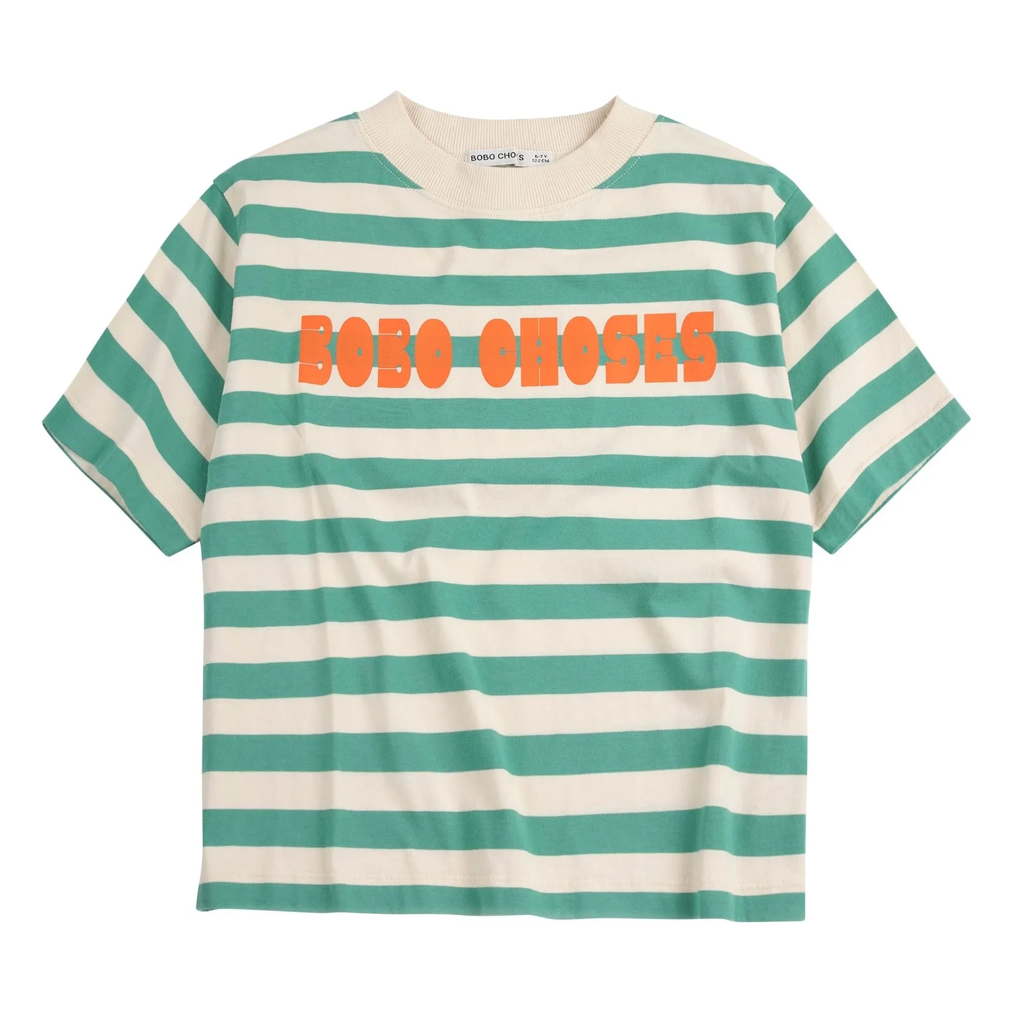Bobo Choses - Gestreiftes Bobo Choses T-Shirt | Grün
