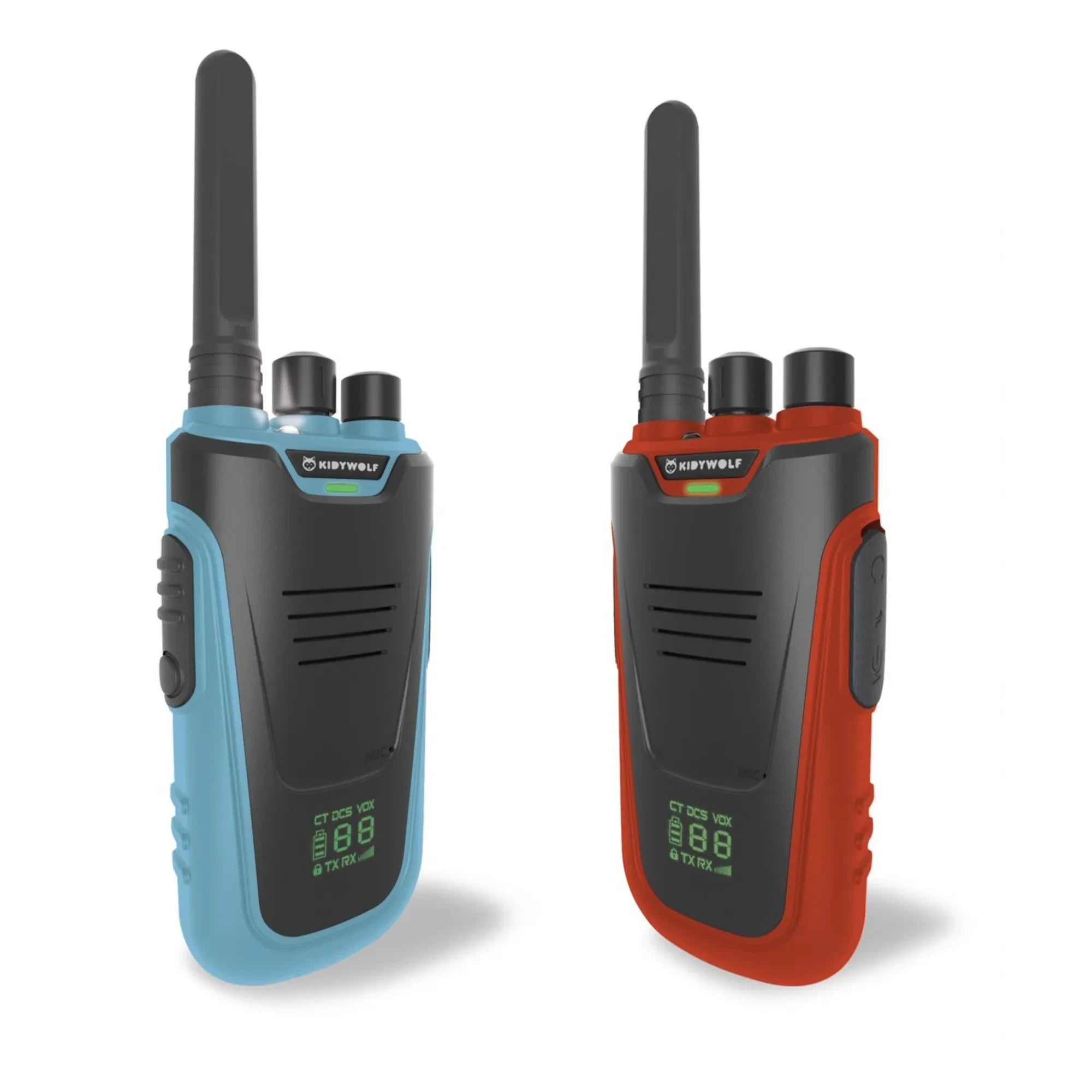 Kidywolf - Kinder Walkie-Talkie - 2er-Set | Rot