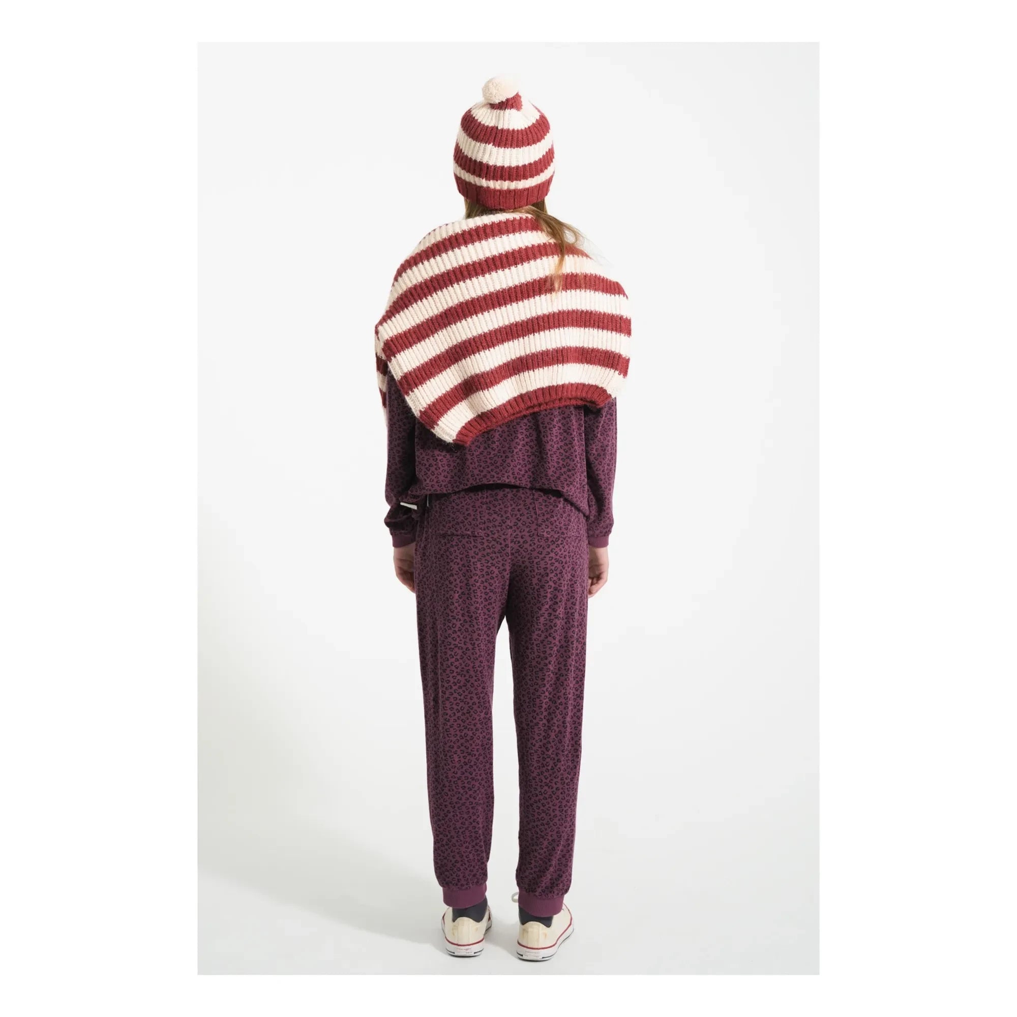 Piupiuchick - Gestreifter Wollpullover | Bordeaux