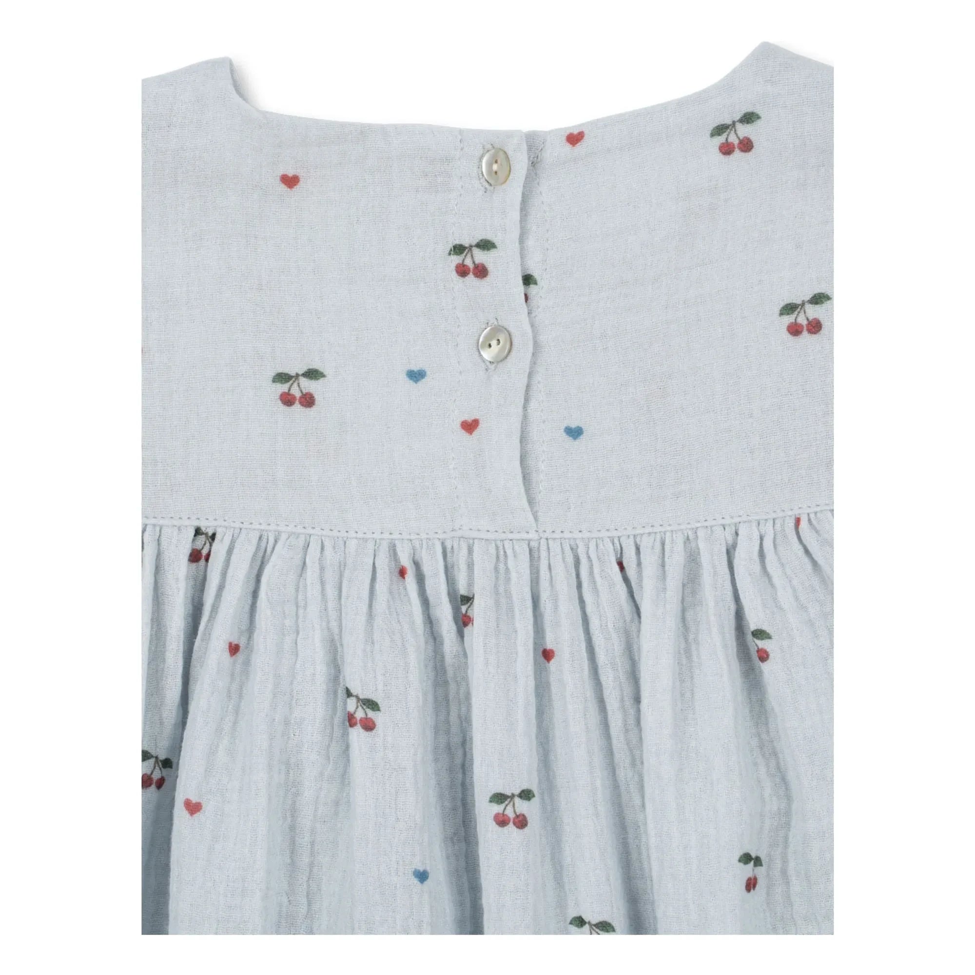 Konges Sløjd - Coco Cerises Bio-Baumwollkleid | Hellblau