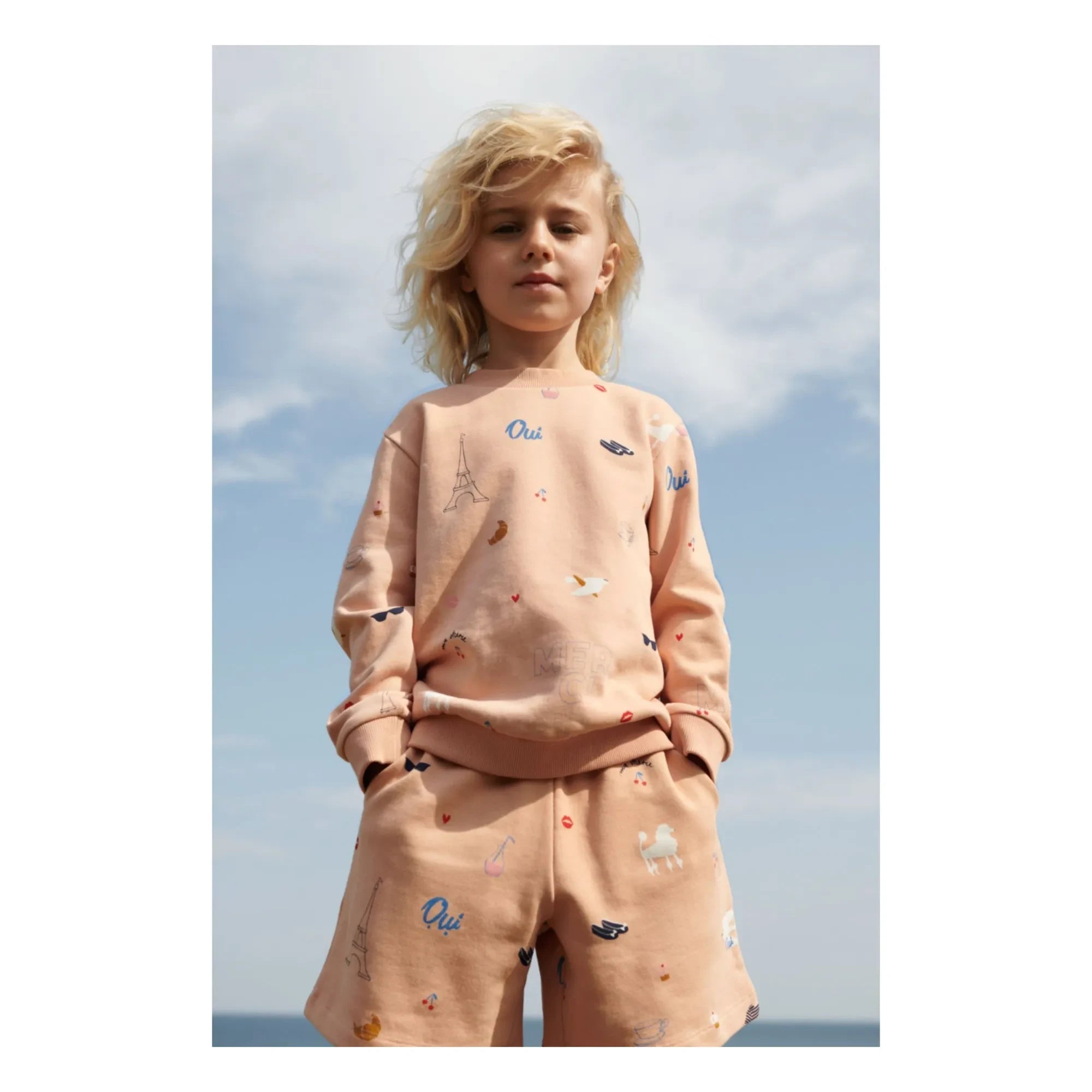 Liewood - Thora Paris Bio-Baumwoll-Sweatshirt | Pfirsich